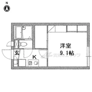 レオパレス大和郡山【204号室】の間取り