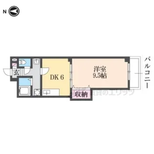 新大宮駅前北ビル【606号室】の間取り