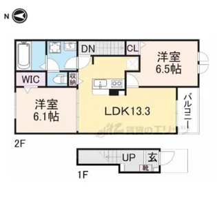 コンフォルタ西舞鶴【2階】の間取り
