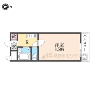 ヴィエンシャトレー小池【6階】の間取り