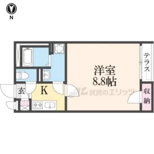 クレイノ日新香里園【1階】の間取り
