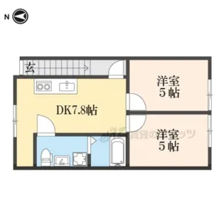 西野大鳥井ハイツ【201号室】の間取り