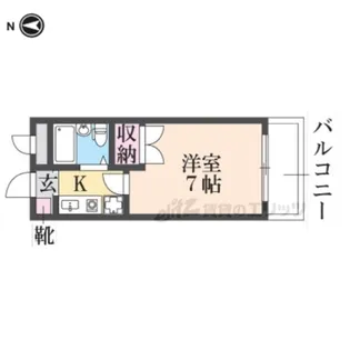 サニーコート大利【205号室】の間取り