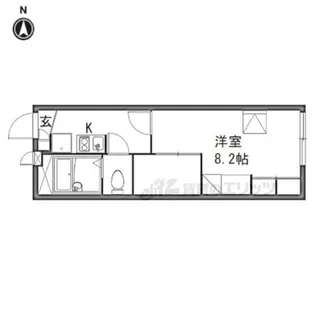 レオパレス境橋【2階】の間取り