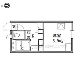 レオパレス国守【2階】の間取り
