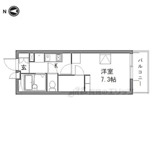 レオパレス田井町【3階】の間取り