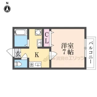 サイプレスコート【2階】の間取り