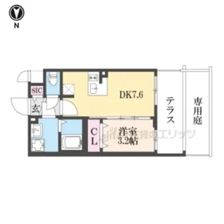 ファステート京都ステーションウォズ【1階】の間取り