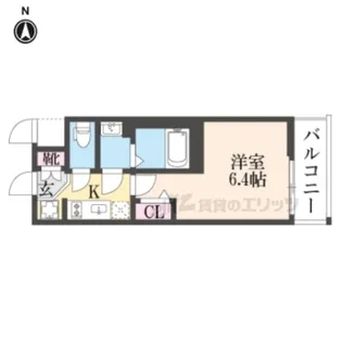ファステート京都ステーションウォズ【4階】の間取り