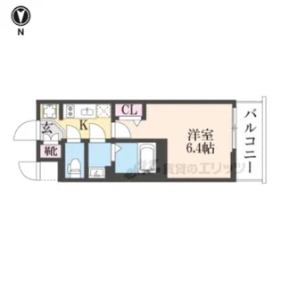 ファステート京都ステーションウォズ【6階】の間取り