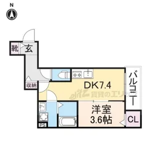 ジーメゾン大和郡山ルプレ【3階】の間取り