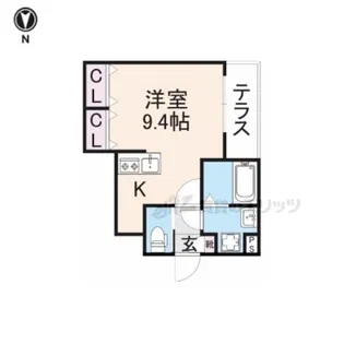 ジーメゾン大和郡山ルプレ【1階】の間取り