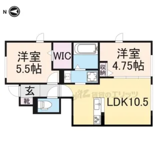グランDオール【1階】の間取り