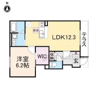 Forest Presia【106号室】の間取り