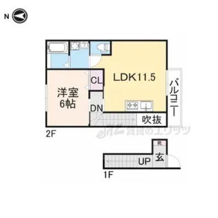 エクセルピア岩根中央【2階】の間取り