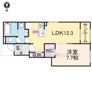 コンフォール園部【1階】の間取り