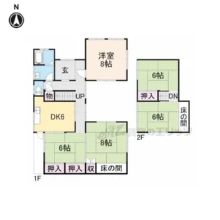 奈良県奈良市学園朝日元町二丁目【一戸建】の間取り