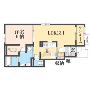 ラ・ルーチェ【1階】の間取り