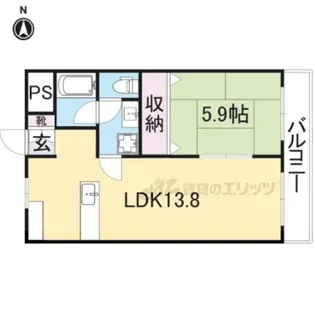 ウィンド・ヒル香里?【503号室】の間取り