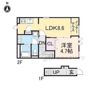 CASA石生【208号室】の間取り