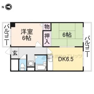 ガーデンハイツ明日香【501号室】の間取り