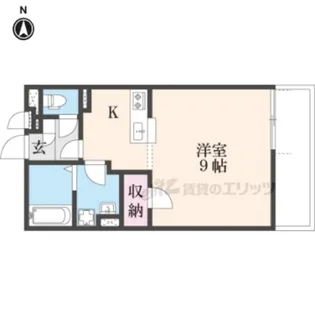 クレイノコミンチャーレドゥーエ【1階】の間取り