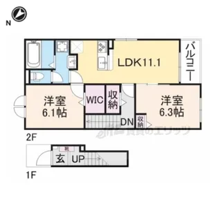 ドロワット【2階】の間取り