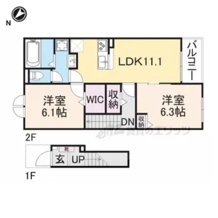 ドロワット【2階】の間取り
