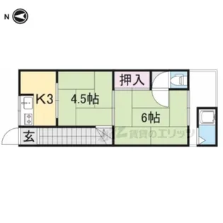 イオボヌール枚方【2階】の間取り