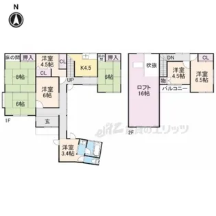 奈良県北葛城郡広陵町大字安部【一戸建】の間取り