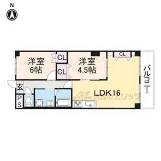 プルミエール新大宮【6階】の間取り