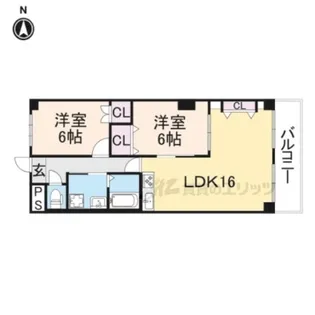 プルミエール新大宮【5階】の間取り