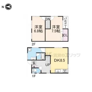奈良県生駒郡斑鳩町興留東1丁目【一戸建】の間取り