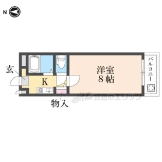 ヒルサイドヴィレッジ2番館【2B-1号室】の間取り
