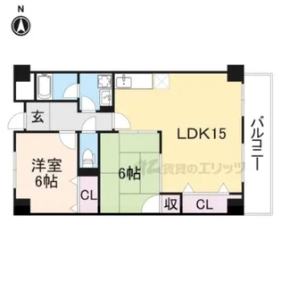 マンショングランメール【4階】の間取り