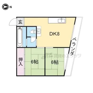 大森マンション【203号室】の間取り