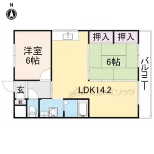 通眞ヨシエプラザ【3階】の間取り