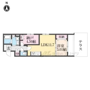 LaVita三条【102号室】の間取り