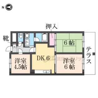 コートルモン【303号室】の間取り