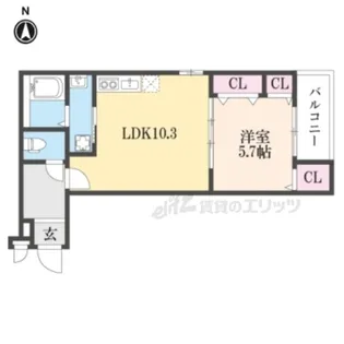 シャルム ド グレイス【3階】の間取り