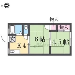 パナハイツ大宮【206号室】の間取り