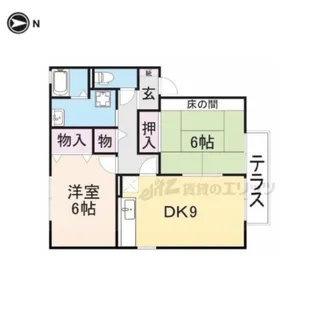 プルミエールC棟【101号室】の間取り