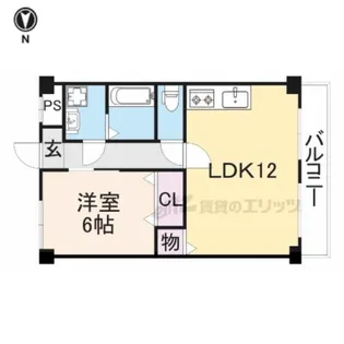 M’プラザ楠根壱番館【8階】の間取り
