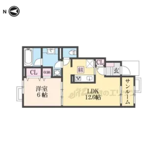 グランコート?【1階】の間取り