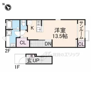 ルミエール弥栄?【2階】の間取り