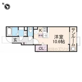 ルミエール弥栄?【1階】の間取り