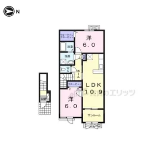 ベル アンジュ?【2階】の間取り