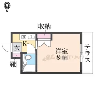 プチハイツ奈良【1階】の間取り
