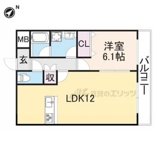 S-CUBE長尾【3階】の間取り