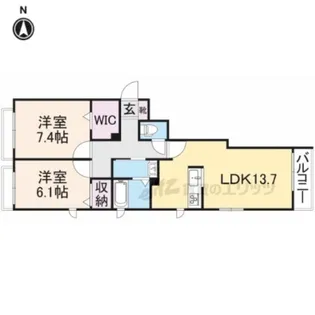 シャーメゾンボヌール【303号室】の間取り